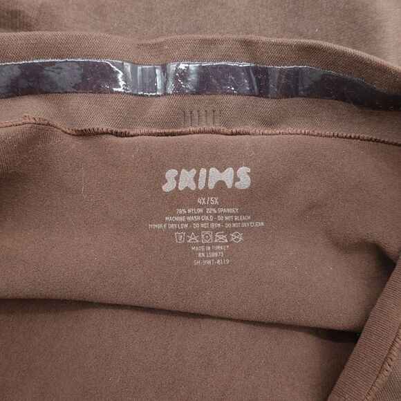 SKIMS Seamless Sculpt High-Waisted Thong Cocoa Size 4X/5X SH-HWT-011 - Picture 3 of 4